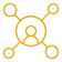 Deep cross-sector network icon