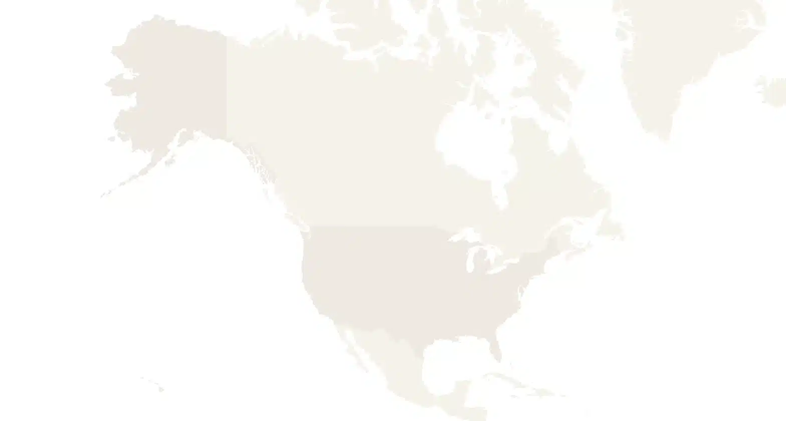 A map of North America with the United States highlighted