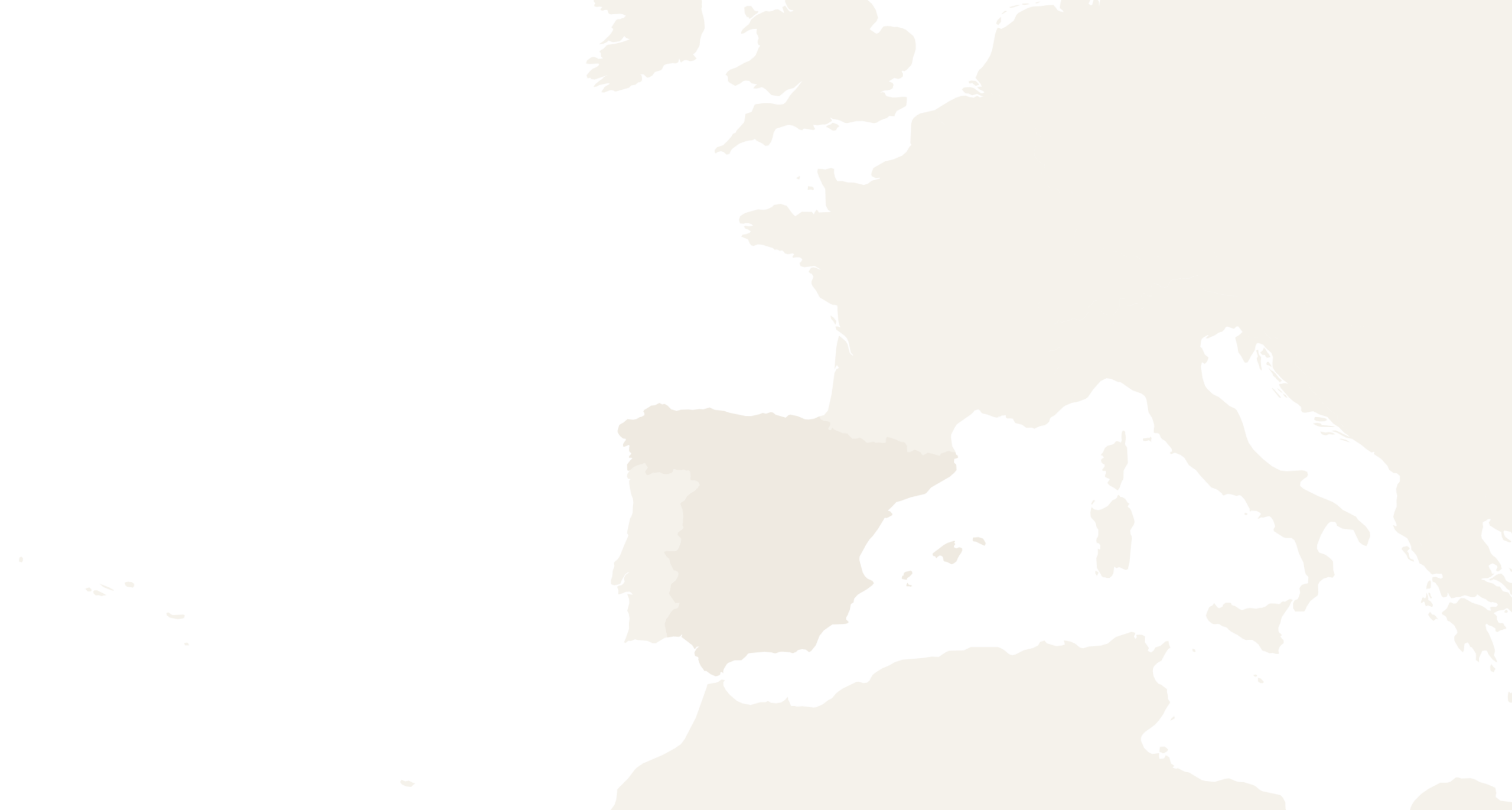 A map of Europe, with Spain highlighted